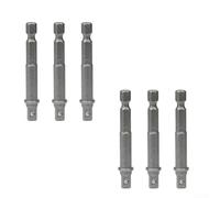 Durashmall Adaptateur de douille pour perceuse, ensemble convertisseur hexagonal de 6,35 mm vers carré 6,35 mm, porte-embout à changement rapide pour perceuses électriques et pneumatiques, outil de