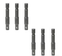 Durashmall Adaptateur de douille pour perceuse, ensemble convertisseur hexagonal de 6,35 mm vers carré 6,35 mm, porte-embout à changement rapide pour perceuses électriques et pneumatiques, outil de