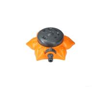 Durashmall Arroseur de pelouse portable en ABS avec système d'irrigation automatique à 360 degrés pour jardin, cour et herbe, équipement de pulvérisation en plastique léger, jaune