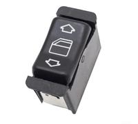 Durashmall Bouton d'interrupteur de vitre avant gauche pour Mercedes 190 W201 R107, bouton de commande de rechange direct, OE 1268208110, pièce intérieure en plastique noir