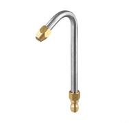 Durashmall Buse de nettoyeur haute pression 30 degrés 90 degrés en forme de U pointe coudée pour lance extension baguette jusqu'à 5000 PSI pour connexion rapide 17 cm en acier inoxydable outil de