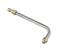 Durashmall Buse de nettoyeur haute pression 30 degrés 90 degrés en forme de U pointe coudée pour lance extension baguette jusqu'à 5000 PSI pour connexion rapide 17 cm outil de nettoyage en acier