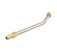 Durashmall Buse de nettoyeur haute pression 30 degrés 90 degrés en forme de U pointe coudée pour lance extension baguette jusqu'à 5000 PSI pour connexion rapide 17 cm outil de nettoyage en acier