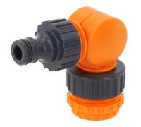 Durashmall Connecteur de tuyau coudé, pour chariot de tuyau d'arrosage de 1,27 cm, raccord rapide à verrouillage rapide empêche les plis et la déconnexion accidentelle, adaptateur en plastique, pour