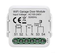 Durashmall Contrôleur de porte de garage intelligent WiFi pour Tuya et application, contrôle vocal à distance, compte à rebours réel de notification, aucun hub requis, blanc, 15 x 10,5 x 4,5 cm