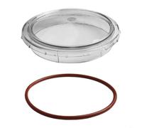 Durashmall Couvercle de pompe de rechange pour Pentair en PVC transparent avec joint d'étanchéité pour numéro de pièce 350091 350090 pour pompes SuperFlo pour piscine creusée spa (couverture)