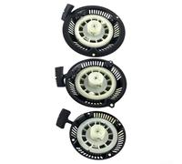 Durashmall Démarreur à rebond pour moteur de tondeuse à gazon 1P60 1P70, démarreur de moteur de 6,5 CV avec boîtier métallique, options à 4 trous et 3 trous, bord étroit large (1P60)