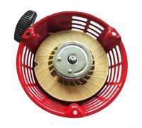 Durashmall Démarreur à rebond pour moteurs Honda G150 G300 GV150 GV200 4HP à 6,5 CV en acier - Pièce de rechange pour équipement électrique extérieur - Générateur de tondeuse à gazon - Rouge