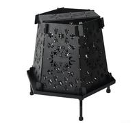 Durashmall Foyer d'extérieur portable, réchaud de camping pliable pour barbecue et feu de camp, cheminée hexagonale en acier au carbone avec base robuste, résistant à l'usure et assemblage facile