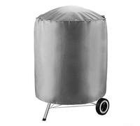 Durashmall Housse de protection ronde imperméable pour meubles d'extérieur pour terrasse, table de bar, 55,9 x 76,2 cm, résistante au vent avec sangle inférieure, gris