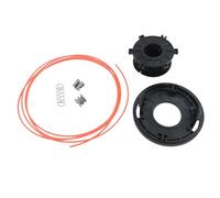 Durashmall Kit d'accessoires de tête de tondeuse à gazon avec ressort à bobine et clips, pièces de rechange en plastique pour débroussailleuse 25-2 cordes, accessoires d'installation pour tondeuse à