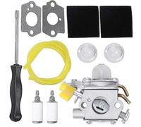Durashmall Kit de carburateur 26 cc pour tondeuse Homelite BC30 CS30 TP26 TP30 D3300 Remplace C1U-H60 308054012 Compatible avec les pièces de moteur 25 CC 30 CC 46 CC