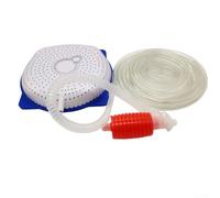 Durashmall Kit de pompe à siphon non électrique pour piscine hors sol avec tuyau de vidange de 15 cm, design en plastique, solution portable pour l'entretien hivernal