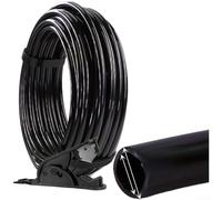 Durashmall Kit d'irrigation goutte à goutte en polyéthylène avec minuterie à connexion rapide pour système d'arrosage de serre de jardin, angle de pulvérisation réglable, parois intérieures lisses