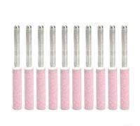 Durashmall Lot de 10 pierres de meulage de chaîne de tronçonneuse 4,8 mm 1,9 cm Outil d'affûtage pour scie électrique Polissage du métal Forme cylindrique Haute dureté 45 mm Longueur