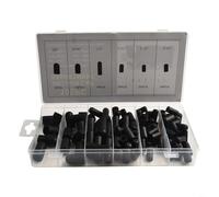 Durashmall Lot de 105 bouchons sous vide en caoutchouc avec étui de rangement, 9 tailles assorties, extrémité de tuyau, pour collecteur de carburateur, canalisation automobile, résistant aux hautes