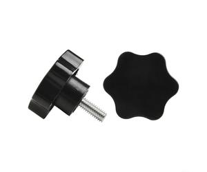 Durashmall Lot de 2 boutons de rechange 792002 pour tondeuse à gazon Hustler 5/16-18 x 3/4" Filetage en plastique et poignée mâle pour équipement de machines polyvalentes Eas