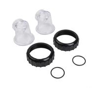 Durashmall Lot de 2 composants d'insertion de pompe de circulation pré-filtre pour SPS25 SPS50 SPS75 SPS100 Kit de pièces d'équipement de piscine avec joint torique et raccord à vis, pour un entretien