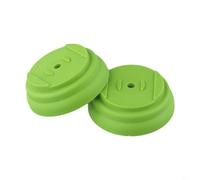 Durashmall Lot de 2 coques de base en plastique pour débroussailleuse électrique sans fil - Vert noir orange rouge (1)
