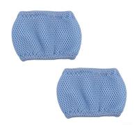 Durashmall Lot de 2 filtres de piscine en maille pour panier de pompe de spa gonflable, 13 x 9,5 cm, bleu, tissu rigide, facile à installer, réutilisable
