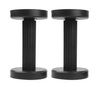 Durashmall Lot de 2 pieds de support d'évier à hauteur réglable pour salle de bain, cuisine, cadre de lit, canapé, installation sans perçage, base en nylon robuste 180-280 mm, noir