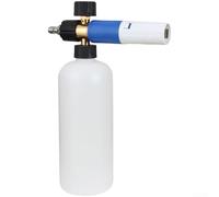 Durashmall Mousse à neige haute pression avec pulvérisateur de mousse réglable et buse à connexion rapide pour lavage de voiture, nettoyeur haute pression, construction en métal, récipient transparent