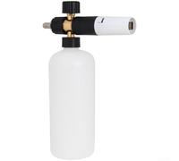 Durashmall Mousse haute pression avec pulvérisateur de mousse réglable et buse à connexion rapide pour lavage de voiture, nettoyeur haute pression, construction métallique, récipient transparent large