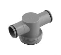 Durashmall Raccord de tuyau en T de 3,8 cm à 3,2 cm pour piscine Intex et Pools, compatible avec les systèmes de pompe à filtre à sable pour une installation améliorée et facile