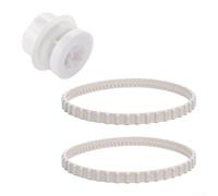Durashmall RCX23002 Courroie d'entraînement et roulement de roue RCX26005 pour nettoyeur de piscine robot Hayward Plus QC Pièces de rechange 2 courroies et 1 kit de roulement pour piscine