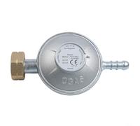 Durashmall Régulateur de pression de gaz 30 mbar 50 mbar G1/4-LH pour bouteilles de gaz de camping, barbecue, gril, pièces de rechange, réducteur de basse pression avec mécanisme de sécurité