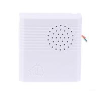 Durashmall Sonnette filaire 12 V, sonnette électronique Ding Dong, carillon de contrôle avec 38 voix, son fort et clair de 90 dB, alimentation DC 12 V, sonnette de sécurité murale