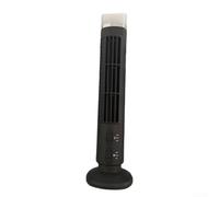 Durashmall Ventilateur de Tour USB pour Bureau Silencieux Ventilateur Oscillant avec Éclairage pour Bureau, Chambre, Classe Moderne Design Compact Affichage LED(5)