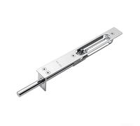 Durashmall Verrou de porte à mortaise en acier inoxydable de 15,2 cm avec design denté pour un verrouillage sécurisé sur les portes coupe-feu, en bois, métal et portes de passage, finition noire