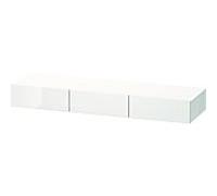 DuraStyle Duravit match0 DS827200743 150 x 44 cm, 3 tiroirs, gris béton / basalte mat, avec support console