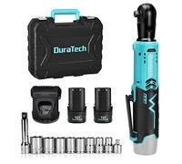 DURATECH liquet Sans Fil 12V 3/8’’ | 2 Batteries 2,0 Ah, Coupe de 65N.m liquet Electrique avec Lumière LED, 10 Accessoires et Boîte de Rangement