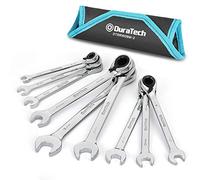 DURATECH Ensemble de clés mixtes réversibles à cliquet, 9 Pièces, 8-19 mm