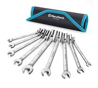 DURATECH Jeu de Clés Mixtes à Tête Flexible, 9 Pièces, 8-19 mm