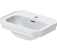 Duravit 1930 lave-mains, 50x36,5cm, avec trop-plein, 1 trou pour robinet, 0785500000, Couleur: Blanc