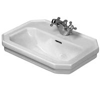Duravit Lave-mains 1930 50x36,5 cm avec trop-plein, 1 trou pour robinet Blanc 0785500000