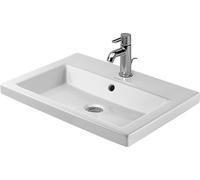 Duravit 2nd floor - Lavabo avec trop-plein, 60x43 cm, blanc - lavabo un trou 0347600000