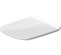 Duravit Abattant WC Durastyle, Abattant Toilette en Uréa-Duroplast, Couvercle de Toilette avec Charnières en Acier Inoxydable, Blanc