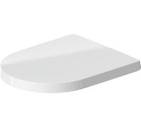 Duravit Abattant WC ME by Starck, Abattant WC avec amortisseur de fermeture, Abattant Toilette en Uréa-Duroplast, avec Charnières en Acier Inoxydable, Blanc