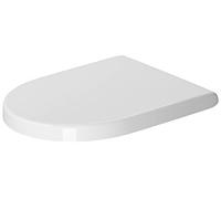 Duravit Abattant WC Starck 3 Duroplast SoftClose charnières inox blanc 0063810000