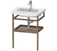 Duravit Accessoires pour meubles Porte-serviettes avec étagère DuraStyle 9881, 590x440mm, DS988104377, Couleur: Basalte mat / Noyer massif