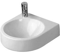 Duravit Architec lavabo 38x36 cm semi-circulaire classique blanc brillant 0766350009