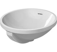 Duravit Architec lavabo 40x40 cm ronde sous plan blanc brillant 0468400000