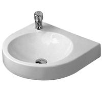 Duravit Architec lavabo 57.5x52 cm semi-circulaire classique blanc brillant 0449580000