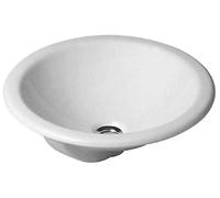 Duravit Architec lavabo Architec encastrer 0468470000 Ø 47 cm, blanc, montage par le haut