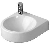 Duravit Architec lave-mains 0766350000 blanc, sans débordement, Hahnlochvorstich