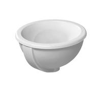 Duravit Bali lavabo 33.5x33.5 cm ronde encastrée blanc brillant 0473340031